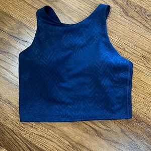 Athleta blue crop tank size XS